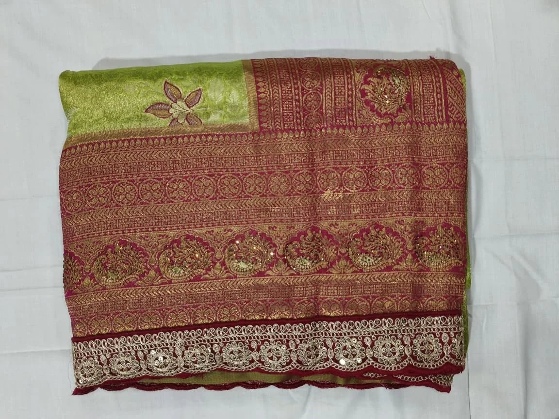 South Indian Kath Padar Saree, Popati
